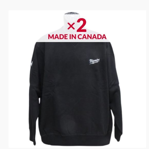 Milwaukee Crewneck Sweatshirt – Made in Canada 🇨🇦 (Lot of 2) – Size M - Picture 3 of 6
